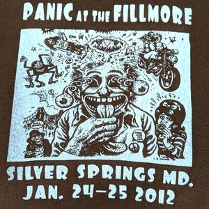 Widespread Panic 2012 Concert Merch Tee Jan 24-25 2012 R. Crumb Comix Artwork XL